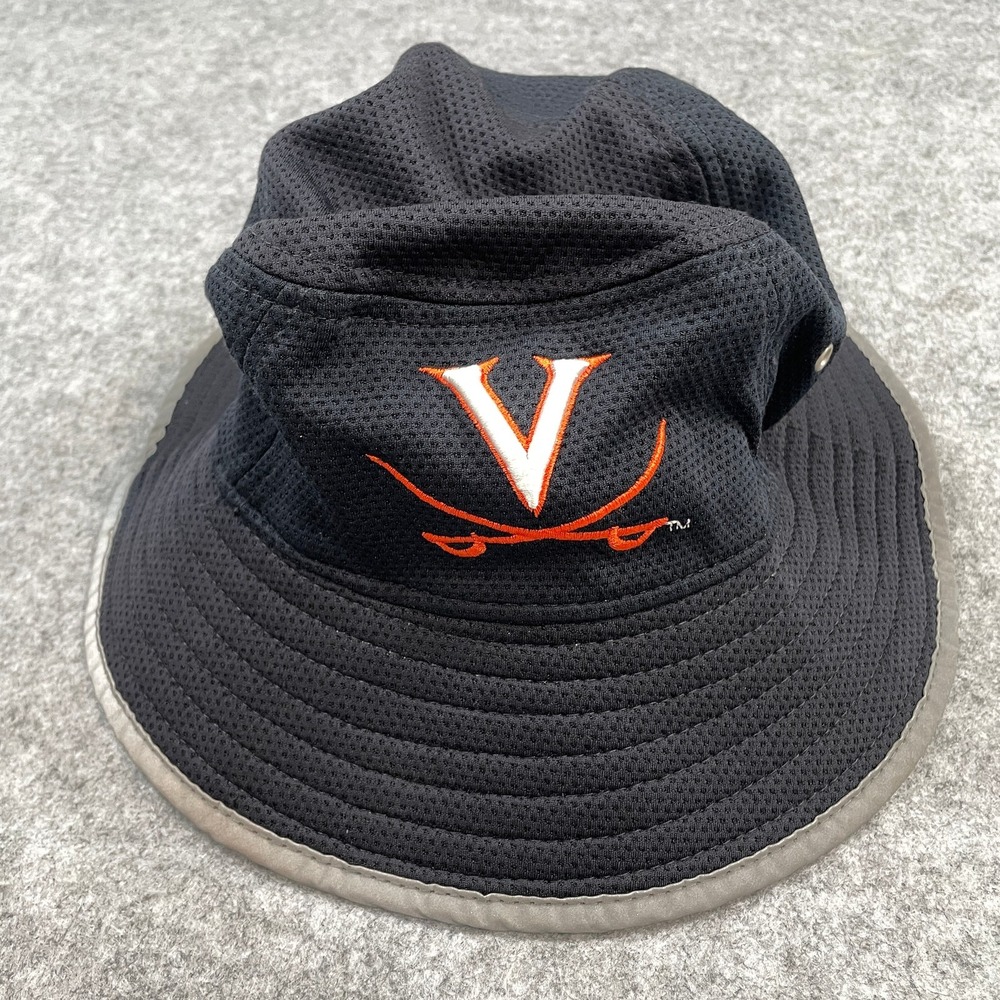 New Era Unisex Virginia Cavaliers Bucket Hat OSFM Black Mesh V-Sabre Boonie